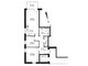 Grundriss einer Beispiel 3-Zimmer-Wohnung